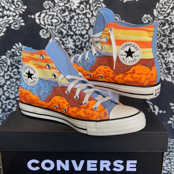 Converse Chuck Taylor All Star Hi Magma Orange/Sea MEN`S - Picture 9 of 16